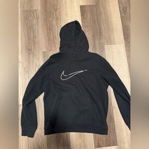 Black Nike check hoodie